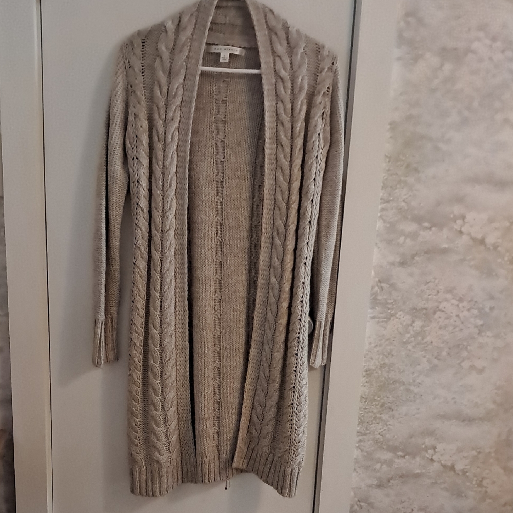 Max Studio Cable Knit Cardigan Duster